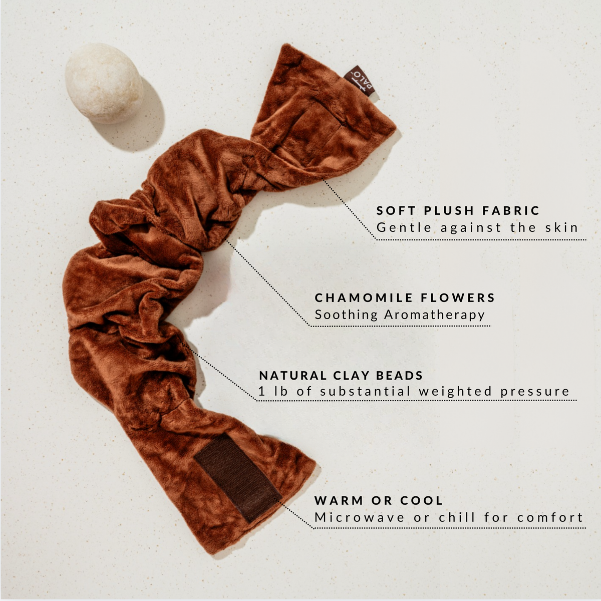 Weighted Acupressure Eye Mask | 1 lb | Chamomile